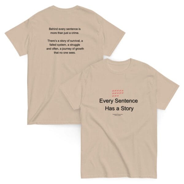 Every Sentence Has a Story – No one sees - Conversation Starter Tee - Image 3