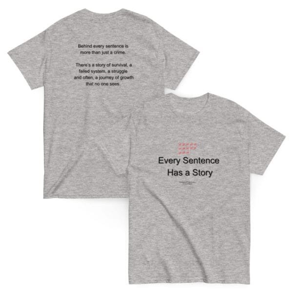 Every Sentence Has a Story – No one sees - Conversation Starter Tee - Image 2